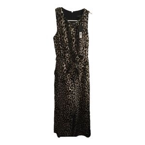 Banana Republic Leopard Print Sleeveless Jumpsuit Sz 0 NWT $149